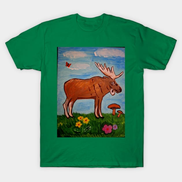 Moose T-Shirt by Oregon333